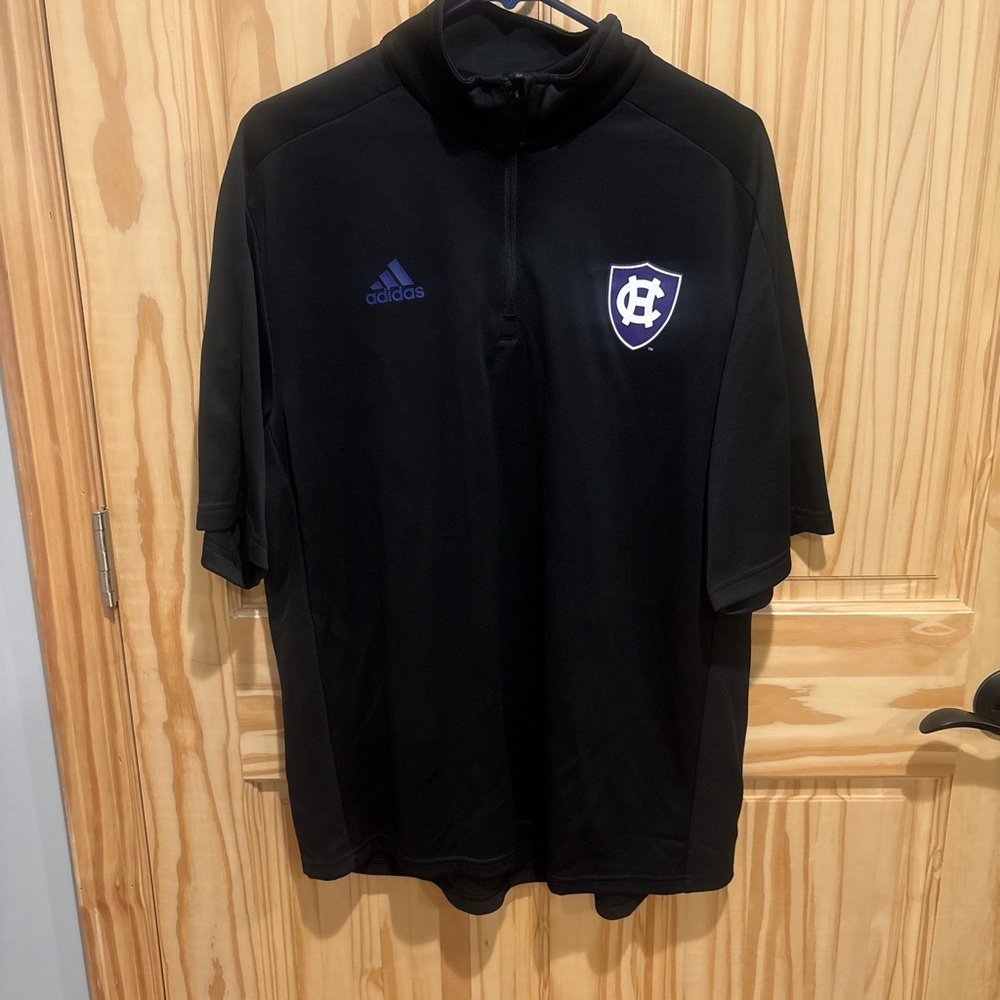 Adidas Holy Cross Black Half-Zip Pullover
